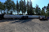 Self-standing exhaust gas stack 40 m - Corten