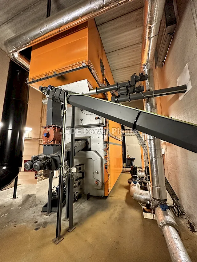 2012 - Biofuel Hot Water Boiler Schmid 2400 kWth with moving step-grate
